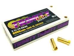 Team Trinity 1S 3.7V 8000mAh 130C Ultra Power Lipo Pack With 5mm Bullets