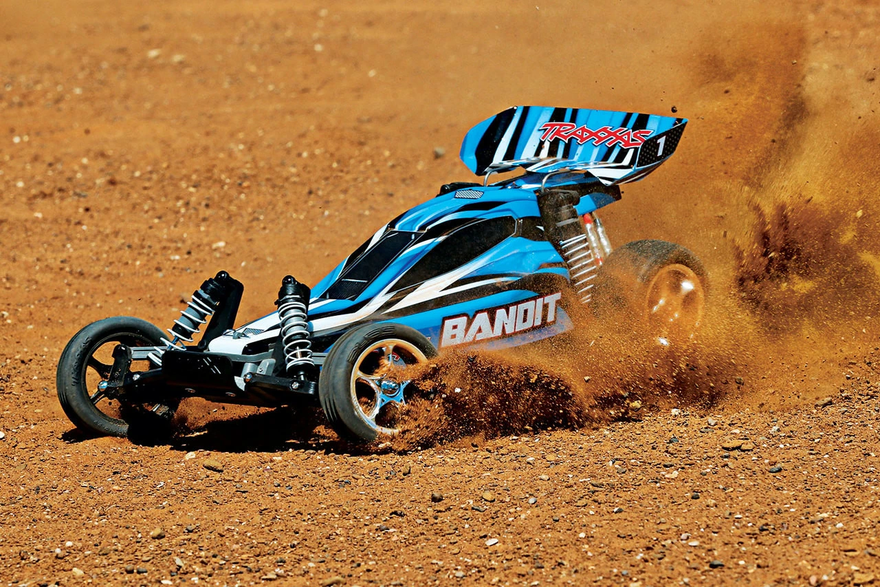 Traxxas Bandit 1/10 Scale Off-Road Buggy With TQ 2.4GHz Radio System (Blue) 10 Traxxas Bandit 1/10 Scale Off-Road Buggy With TQ 2.4GHz Radio System (Blue) - Image 8