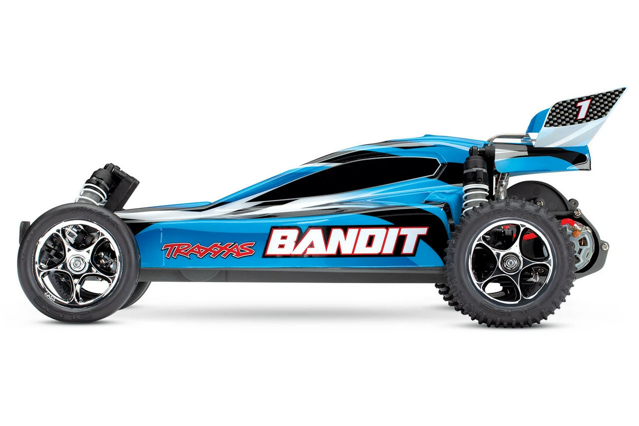 Traxxas Bandit 1/10 Scale Off-Road Buggy With TQ 2.4GHz Radio System (Blue) 4 Traxxas Bandit 1/10 Scale Off-Road Buggy With TQ 2.4GHz Radio System (Blue) - Image 2