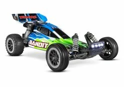 Traxxas Bandit 1/10 Scale 2wd Buggy With LED Lights, NiMH Battery And DC Charger, Green