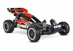 Traxxas Bandit 1/10 Scale 2wd Buggy With LED Lights, NiMH Battery And DC Charger, Red/Black
