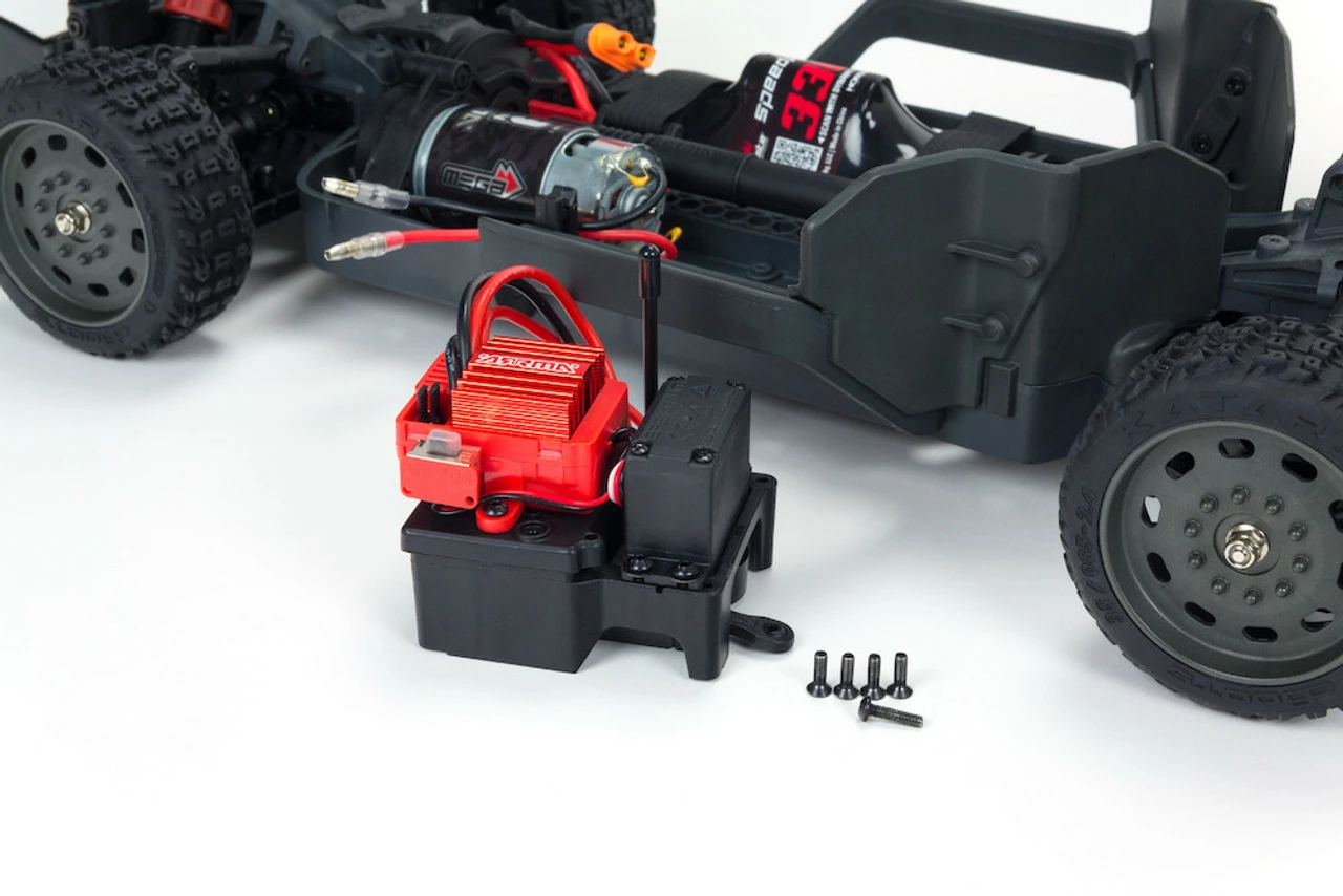 Arrma Infraction 4x4 Mega 1/8 Street Bash Resto Mod Truck RTR, Red/Blue 14 Arrma Infraction 4x4 Mega 1/8 Street Bash Resto Mod Truck RTR, Red/Blue - Image 12