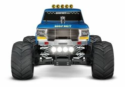 Traxxas Bigfoot No.1 Original RTR 1/10 2WD Monster Truck W/TQ 2.4GHz Radio, Battery And DC Charger And LED Lighting -RC Cars & Trucks Sales 36034 61 Bigfoot Front 77604.1649442925
