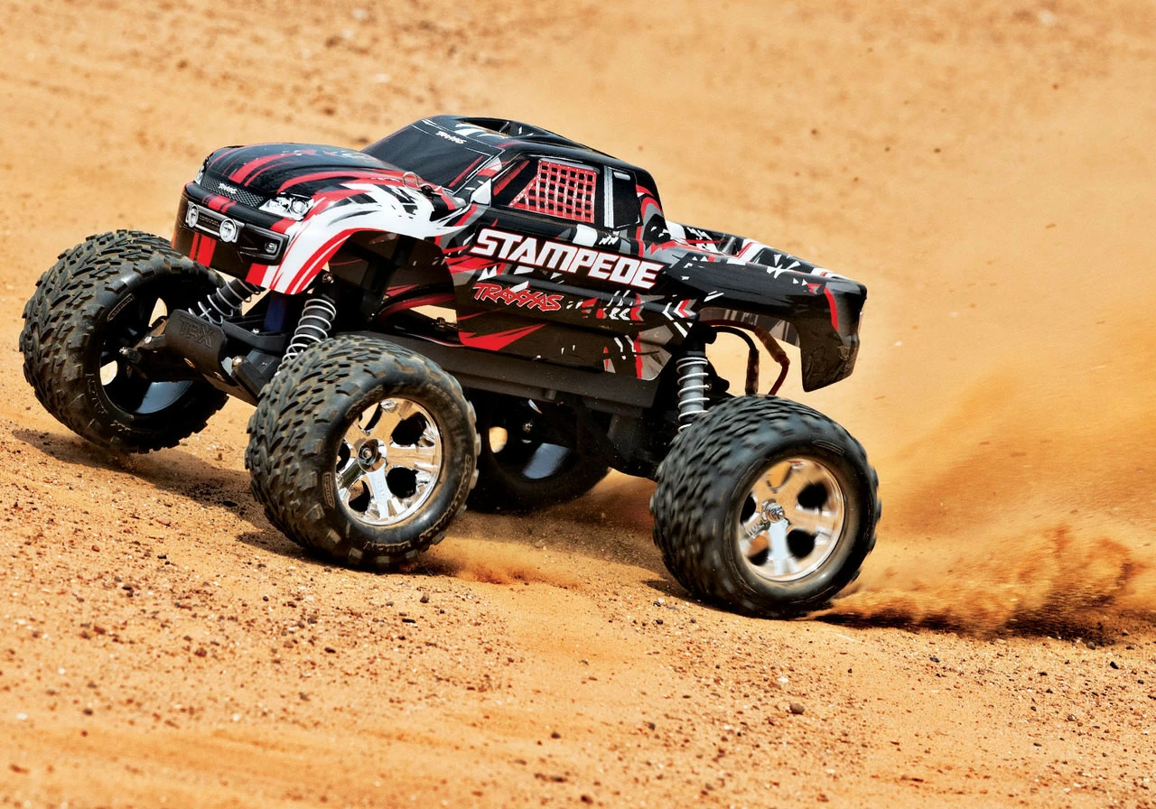 Traxxas Stampede 1/10 Scale Monster Truck Ready-to-Race With TQ 2.4GHz Radio System And XL-5 ESC (fwd/rev) No Battery Or Charger (Red) 11 Traxxas Stampede 1/10 Scale Monster Truck Ready-to-Race With TQ 2.4GHz Radio System And XL-5 ESC (fwd/rev) No Battery Or Charger (Red) - Image 9