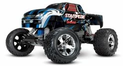 Traxxas Stampede 1/10 RTR Monster Truck W/XL-5 ESC, TQ 2.4GHz Radio, Battery & DC Charger (Blue Edition) 12 Traxxas Stampede 1/10 RTR Monster Truck W/XL-5 ESC, TQ 2.4GHz Radio, Battery & DC Charger (Blue Edition) -RC Cars & Trucks Sales 36054 4 Stampede Blue 3qtr front 58232.1562442534