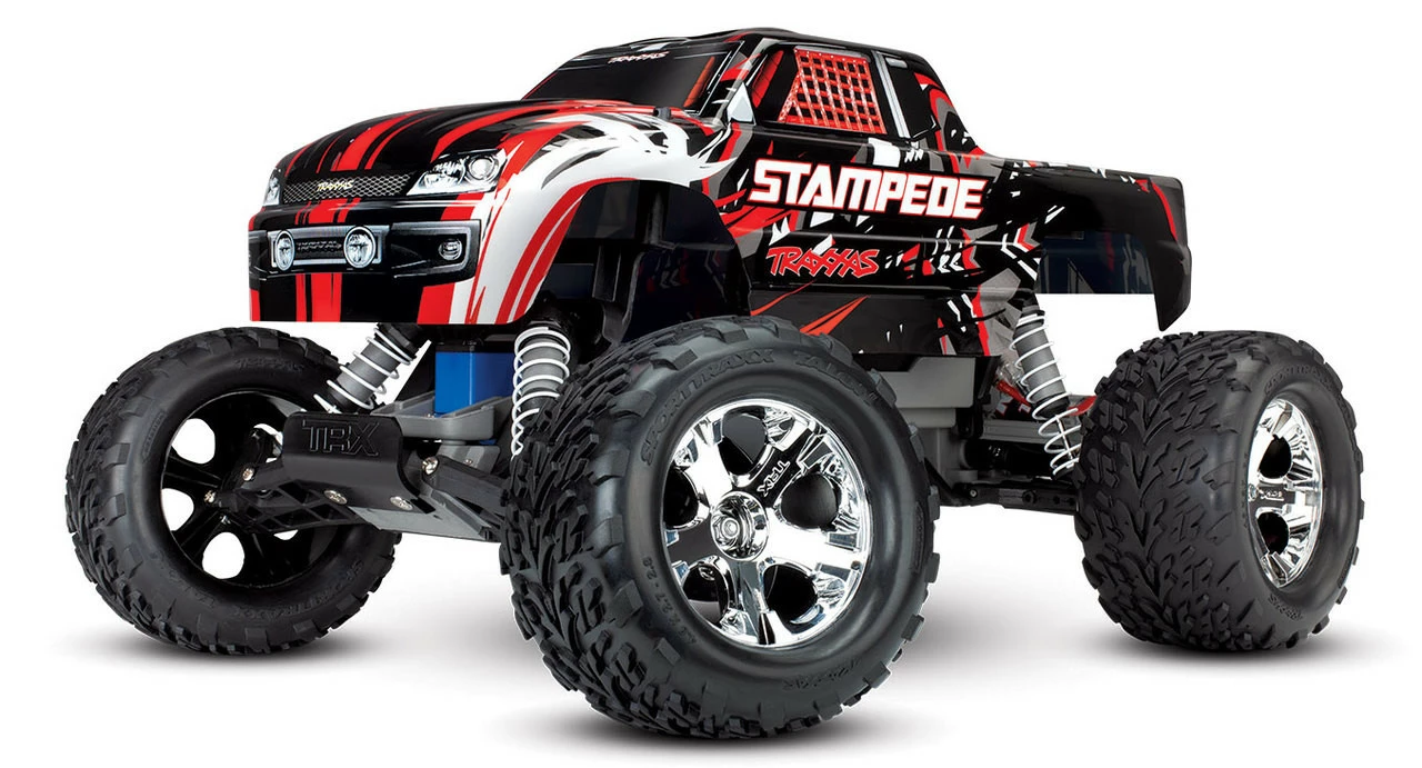Traxxas Stampede 1/10 Scale Monster Truck Ready-to-Race With TQ 2.4GHz Radio System And XL-5 ESC (fwd/rev) No Battery Or Charger (Red) 3 Traxxas Stampede 1/10 Scale Monster Truck Ready-to-Race With TQ 2.4GHz Radio System And XL-5 ESC (fwd/rev) No Battery Or Charger (Red)