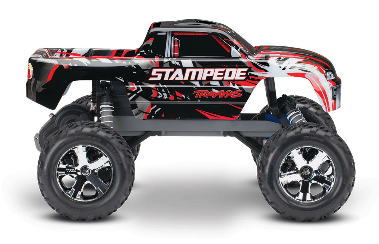Traxxas Stampede 1/10 Scale Monster Truck Ready-to-Race With TQ 2.4GHz Radio System And XL-5 ESC (fwd/rev) No Battery Or Charger (Red) 6 Traxxas Stampede 1/10 Scale Monster Truck Ready-to-Race With TQ 2.4GHz Radio System And XL-5 ESC (fwd/rev) No Battery Or Charger (Red) - Image 4