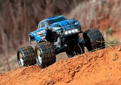 Traxxas Stampede 1/10 RTR Monster Truck W/XL-5 ESC, TQ 2.4GHz Radio, Battery & DC Charger, LED Lighting (Blue) -RC Cars & Trucks Sales 36054 61 Stampede ACTION 3qtr Front BLUE 091A6832 26954.1649444240