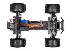 Traxxas Stampede 1/10 RTR Monster Truck W/XL-5 ESC, TQ 2.4GHz Radio, Battery & DC Charger, LED Lighting (Red) -RC Cars & Trucks Sales 36054 61 Stampede Chassis Overhead 29518.1649443931