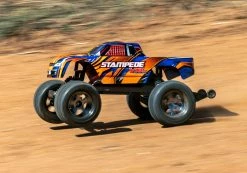 Traxxas Stampede VXL Brushless 1/10 RTR 2WD Monster Truck W/TQi 2.4GHz Radio & TSM, Magnum 272R Transmission (Orange) -RC Cars & Trucks Sales 36076 74 Stampede VXL Orange RtoL 07785.1649445162