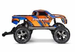 Traxxas Stampede VXL Brushless 1/10 RTR 2WD Monster Truck W/TQi 2.4GHz Radio & TSM, Magnum 272R Transmission (Orange) -RC Cars & Trucks Sales 36076 74 Stampede VXL Side ORNG 58197.1649445172