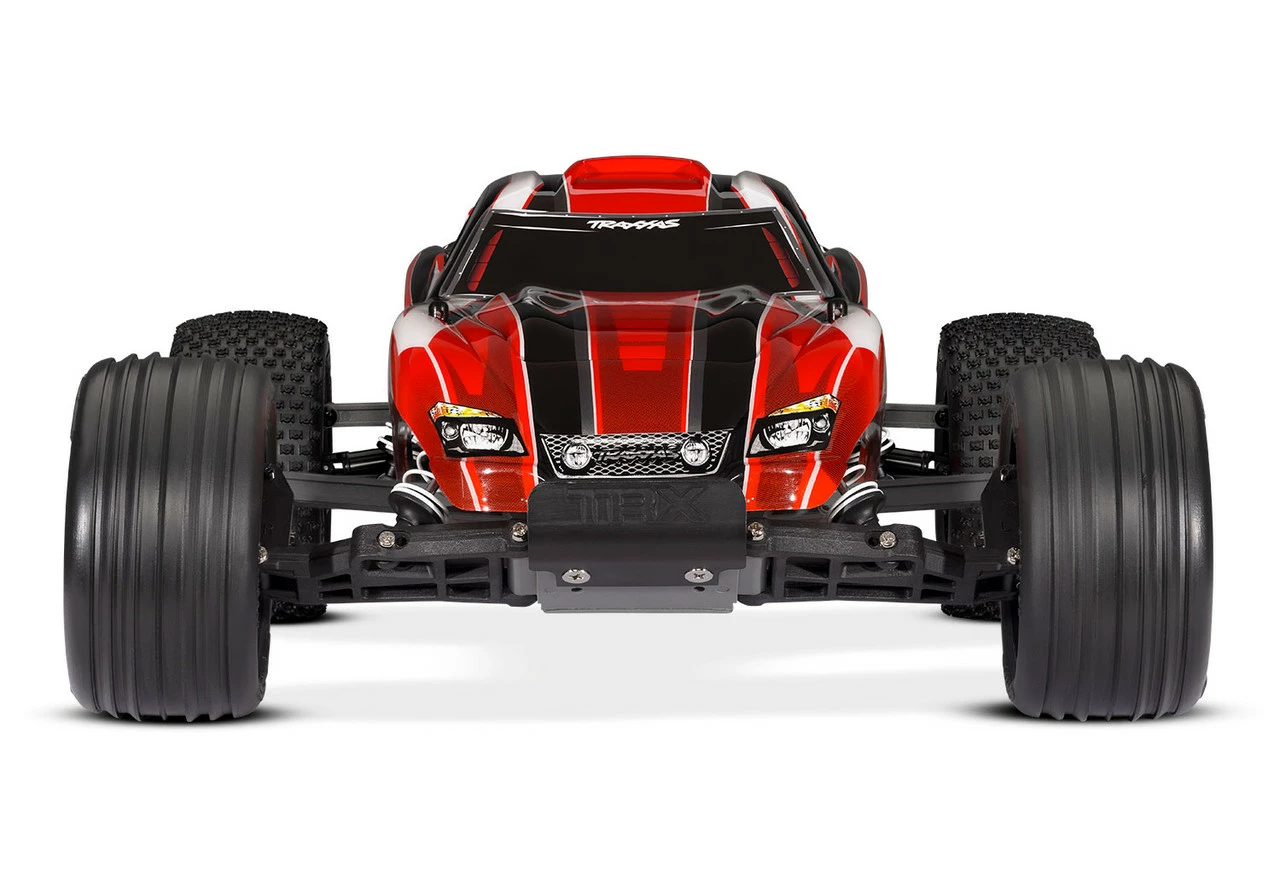 Traxxas Rustler 1/10 RTR Stadium Truck W/XL-5 ESC, TQ 2.4GHz Radio, Battery & DC Charger (Red Edition) 4 Traxxas Rustler 1/10 RTR Stadium Truck W/XL-5 ESC, TQ 2.4GHz Radio, Battery & DC Charger (Red Edition) - Image 2