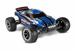 Traxxas Rustler 1/10 RTR Stadium Truck W/XL-5 ESC, TQ 2.4GHz Radio, Battery & DC Charger, LED Lighting (Blue)
