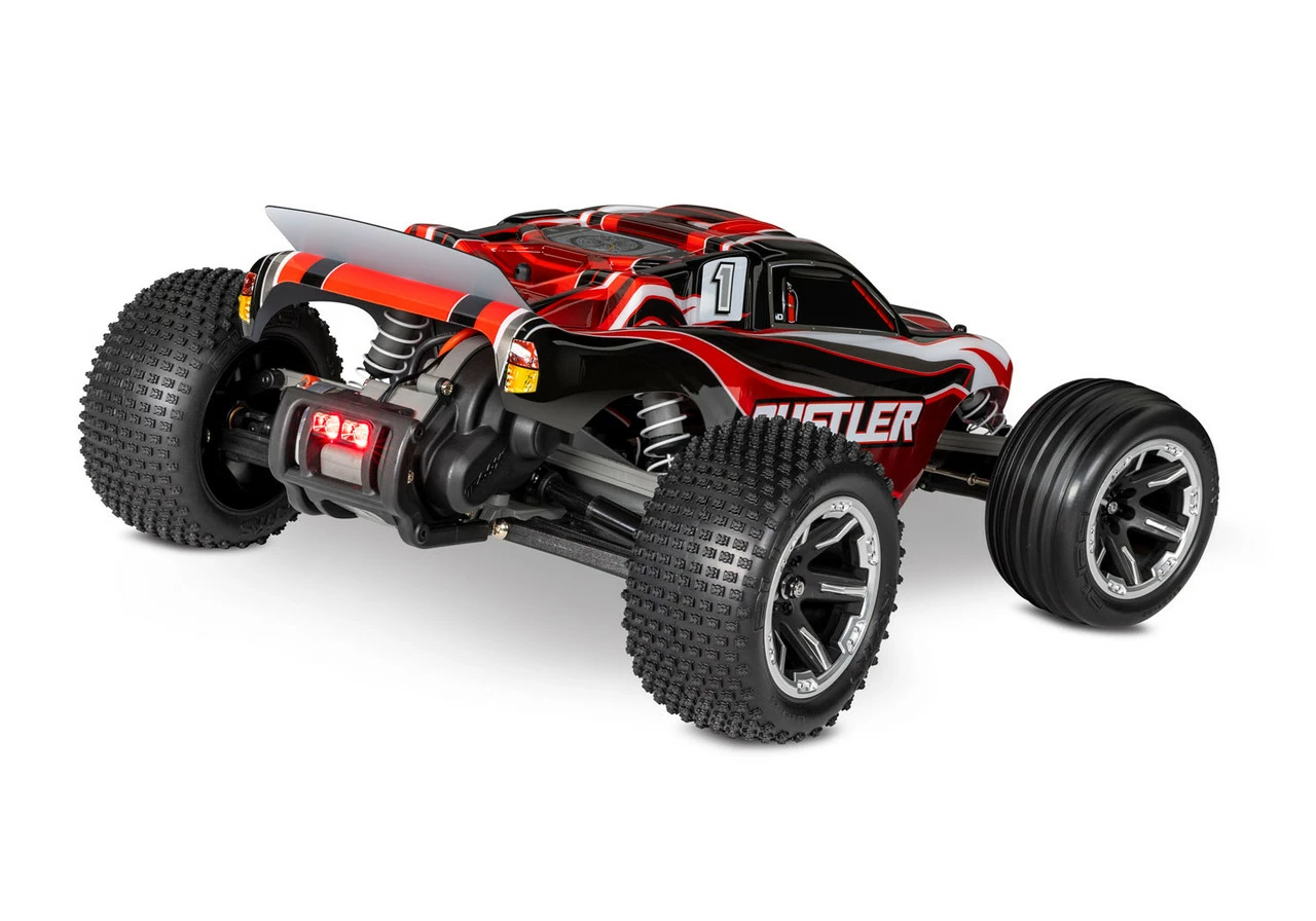 Traxxas Rustler 1/10 RTR Stadium Truck W/XL-5 ESC, TQ 2.4GHz Radio, Battery & DC Charger, LED Lighting (Red) 5 Traxxas Rustler 1/10 RTR Stadium Truck W/XL-5 ESC, TQ 2.4GHz Radio, Battery & DC Charger, LED Lighting (Red) - Image 3