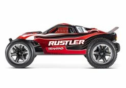 Traxxas Rustler 1/10 RTR Stadium Truck W/XL-5 ESC, TQ 2.4GHz Radio, Battery & DC Charger, LED Lighting (Red) 15 Traxxas Rustler 1/10 RTR Stadium Truck W/XL-5 ESC, TQ 2.4GHz Radio, Battery & DC Charger, LED Lighting (Red) -RC Cars & Trucks Sales 37054 61 Rustler Side RED 28115.1649433850