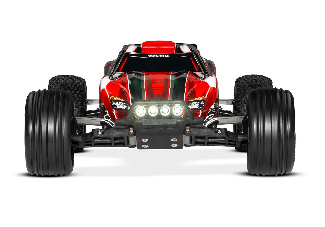 Traxxas Rustler 1/10 RTR Stadium Truck W/XL-5 ESC, TQ 2.4GHz Radio, Battery & DC Charger, LED Lighting (Red) 6 Traxxas Rustler 1/10 RTR Stadium Truck W/XL-5 ESC, TQ 2.4GHz Radio, Battery & DC Charger, LED Lighting (Red) - Image 4
