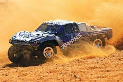 Traxxas Slash 1/10 RTR Electric 2WD Short Course Truck W/TQ 2.4GHz Radio System (Blue) -RC Cars & Trucks Sales 58024 Slash 2018 BLUEX Action 01 43813.1562433706