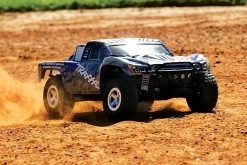 Traxxas Slash 1/10 RTR Electric 2WD Short Course Truck W/TQ 2.4GHz Radio System (Blue) -RC Cars & Trucks Sales 58024 Slash 2018 BLUEX Action 03 55022.1562433705