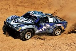 Traxxas Slash 1/10 RTR Electric 2WD Short Course Truck W/TQ 2.4GHz Radio System (Blue) -RC Cars & Trucks Sales 58024 Slash 2018 BLUEX Action 05 87008.1562433706