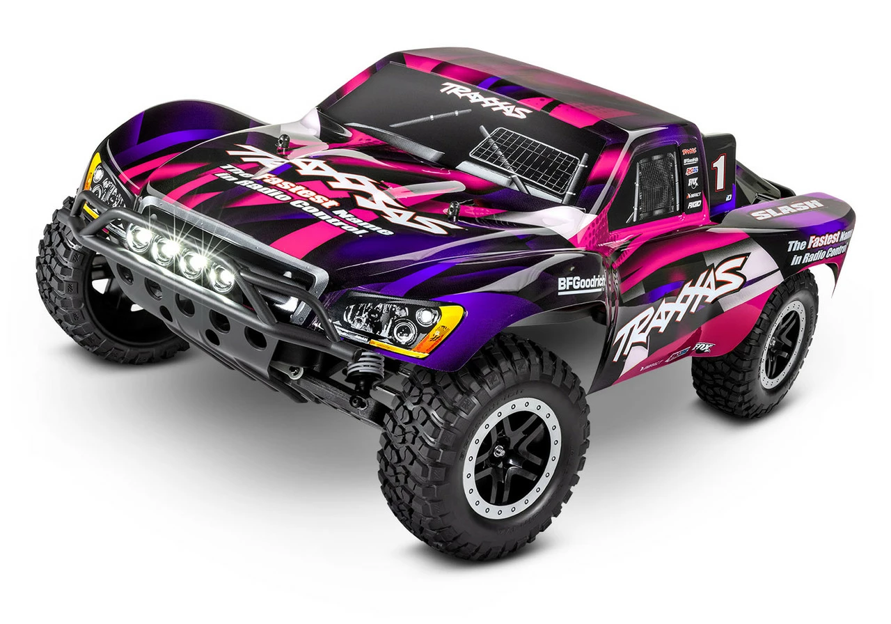 Traxxas Slash 1/10 2wd RTR Short Course Truck W/ XL-5 ESC, TQ 2.4GHz Radio, Battery And Charger And LED Lighting (Pink) 3 Traxxas Slash 1/10 2wd RTR Short Course Truck W/ XL-5 ESC, TQ 2.4GHz Radio, Battery And Charger And LED Lighting (Pink)