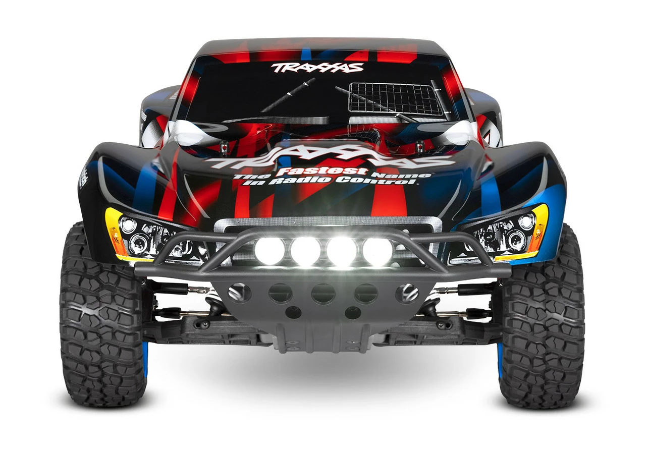Traxxas Slash 1/10 2wd RTR Short Course Truck W/ XL-5 ESC, TQ 2.4GHz Radio, Battery And Charger And LED Lighting (Red/Blue) 6 Traxxas Slash 1/10 2wd RTR Short Course Truck W/ XL-5 ESC, TQ 2.4GHz Radio, Battery And Charger And LED Lighting (Red/Blue) - Image 4