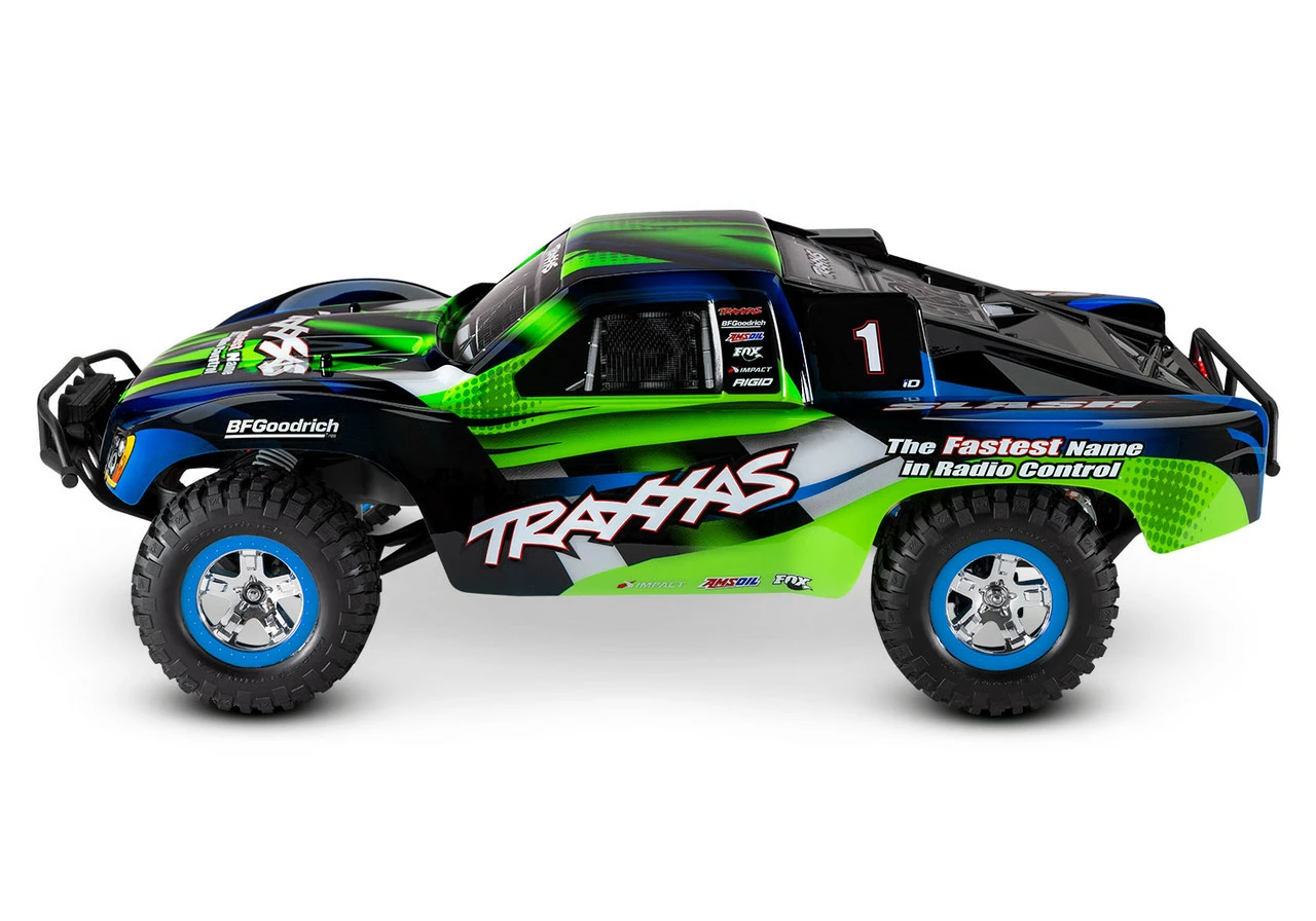 Traxxas Slash 1/10 2wd RTR Short Course Truck W/ XL-5 ESC, TQ 2.4GHz Radio, Battery And Charger And LED Lighting (Green) 4 Traxxas Slash 1/10 2wd RTR Short Course Truck W/ XL-5 ESC, TQ 2.4GHz Radio, Battery And Charger And LED Lighting (Green) - Image 2