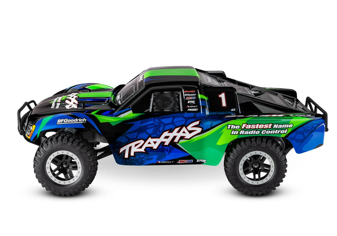 Traxxas Slash VXL 2WD Brushless 1/10 RTR Short Course Truck W/TQi, TSM, Magnum 272R Transmission (Green) 4 Traxxas Slash VXL 2WD Brushless 1/10 RTR Short Course Truck W/TQi, TSM, Magnum 272R Transmission (Green) - Image 2