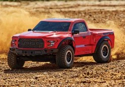 Traxxas 2017 Ford Raptor RTR Slash 1/10 2WD Truck W/TQ 2.4GHz Radio, Battery & DC Charger (Red) -RC Cars & Trucks Sales 58094 1 Ford Raptor RED Action Dirt 01 85939.1562090464