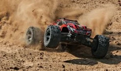 Traxxas Rustler 4X4 Brushed RTR 1/10 4WD Stadium Truck W/TQ 2.4GHz Radio & ID Battery & Charger (Red) 14 Traxxas Rustler 4X4 Brushed RTR 1/10 4WD Stadium Truck W/TQ 2.4GHz Radio & ID Battery & Charger (Red) -RC Cars & Trucks Sales 67064 1 Action Dirt Red front wheelie 04622.1562361526
