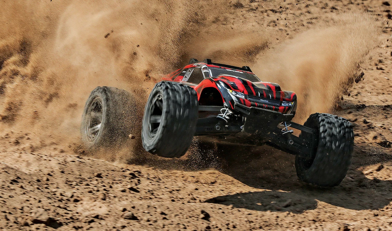 Traxxas Rustler 4X4 Brushed RTR 1/10 4WD Stadium Truck W/TQ 2.4GHz Radio & ID Battery & Charger (Red) 8 Traxxas Rustler 4X4 Brushed RTR 1/10 4WD Stadium Truck W/TQ 2.4GHz Radio & ID Battery & Charger (Red) - Image 6
