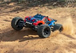 Traxxas Rustler 4X4 Brushed RTR 1/10 4WD Stadium Truck W/TQ 2.4GHz Radio & ID Battery & DC Charger, LED Lighting, Red -RC Cars & Trucks Sales 67064 61 Rustler 4X4 Red RtoL 93814.1649451327