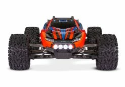 Traxxas Rustler 4X4 Brushed RTR 1/10 4WD Stadium Truck W/TQ 2.4GHz Radio & ID Battery & DC Charger, LED Lighting, Red -RC Cars & Trucks Sales 67064 61 Rustler 4x4 Frontview RED 23383.1649451317