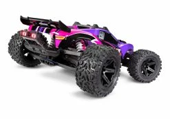Traxxas Rustler 4X4 Brushed RTR 1/10 4WD Stadium Truck W/TQ 2.4GHz Radio & ID Battery & DC Charger, LED Lighting, Pink 14 Traxxas Rustler 4X4 Brushed RTR 1/10 4WD Stadium Truck W/TQ 2.4GHz Radio & ID Battery & DC Charger, LED Lighting, Pink -RC Cars & Trucks Sales 67064 61 Rustler 4x4 rear PINK 92000.1649451582