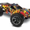 Traxxas Rustler 4X4 VXL Brushless RTR 1/10 4WD Stadium Truck (Solar Flare) W/TQi 2.4GHz Radio & TSM -RC Cars & Trucks Sales 67076 4 Rustler 4x4 VXL 3qtr Frnt SLRF 96134.1639514623