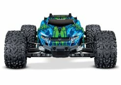 Traxxas Rustler 4X4 VXL Brushless RTR 1/10 4WD Stadium Truck W/TQi 2.4GHz Radio & TSM (Green) -RC Cars & Trucks Sales 67076 4 Rustler 4x4 VXL Green Frontview 29645.1562362034