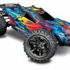 Traxxas Rustler 4X4 VXL Brushless RTR 1/10 4WD Stadium Truck W/TQi 2.4GHz Radio & TSM (Red) -RC Cars & Trucks Sales 67076 4 Rustler 4x4 VXL Red 3QTR FRONT 45283.1562362271