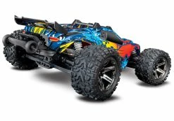 Traxxas Rustler 4X4 VXL Brushless RTR 1/10 4WD Stadium Truck W/TQi 2.4GHz Radio & TSM (Red) -RC Cars & Trucks Sales 67076 4 Rustler 4x4 VXL Red rear 43701.1562362272