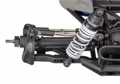 Traxxas Rustler 4X4 VXL Brushless RTR 1/10 4WD Stadium Truck (Solar Flare) W/TQi 2.4GHz Radio & TSM -RC Cars & Trucks Sales 67076 4 Rustler 4x4 VXL shock closeup IMG 0843 85877.1639514618