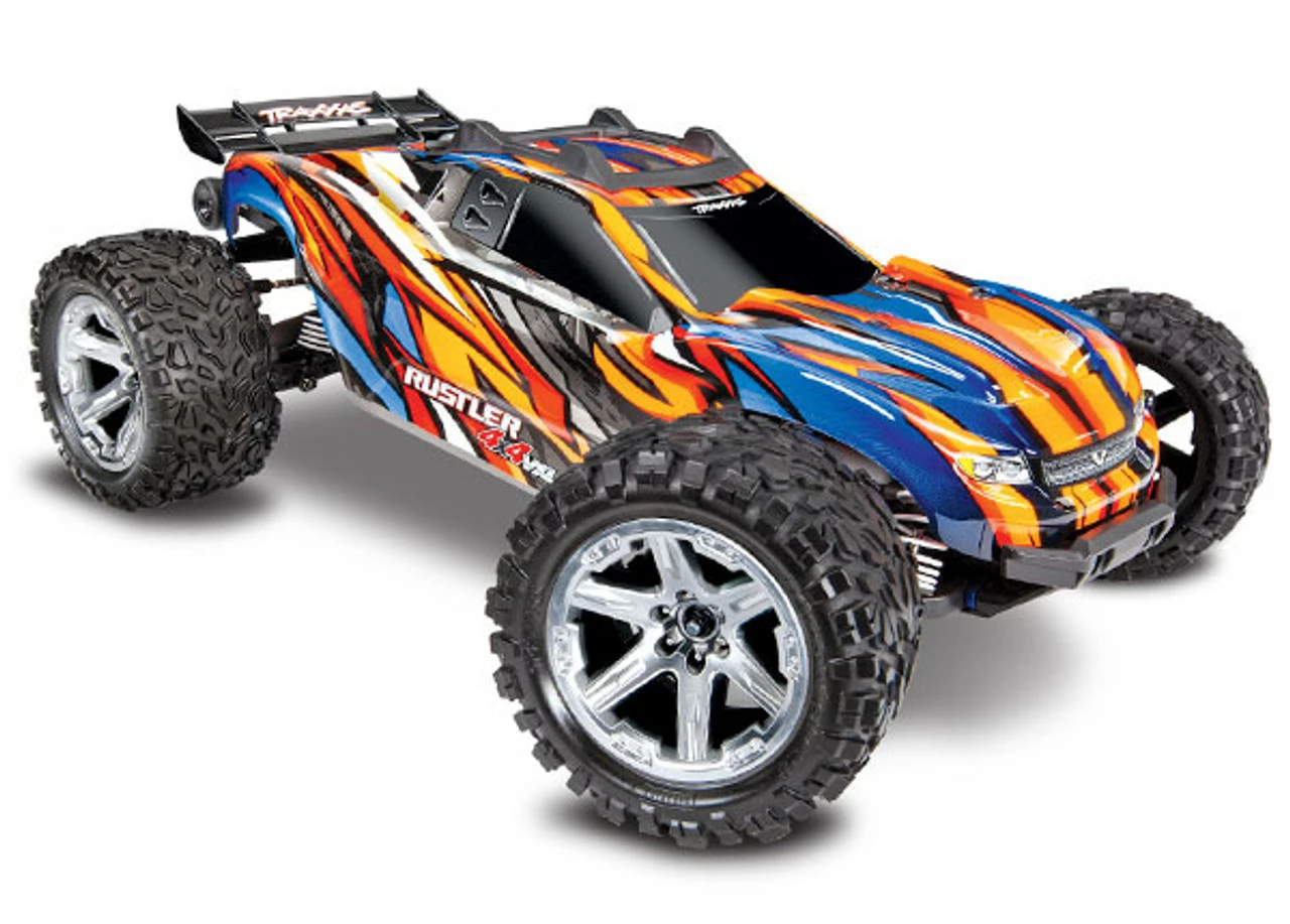 Traxxas Rustler 4X4 VXL Brushless RTR 1/10 4WD Stadium Truck W/TQi 2.4GHz Radio & TSM (Orange) 3 Traxxas Rustler 4X4 VXL Brushless RTR 1/10 4WD Stadium Truck W/TQi 2.4GHz Radio & TSM (Orange)