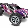 Traxxas Rustler 4X4 VXL Brushless RTR 1/10 4WD Stadium Truck W/TQi 2.4GHz Radio & TSM (Pink/Purple) -RC Cars & Trucks Sales 67076 4 PINK 27712.1592337343