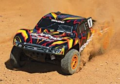 Traxxas Slash 4X4 RTR 4WD Brushed Short Course Truck With DC Charger/battery (Orange) -RC Cars & Trucks Sales 68054 1 Slash 4x4 ORANGE Action 01 52112.1562436489