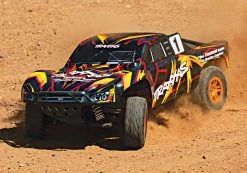 Traxxas Slash 4X4 RTR 4WD Brushed Short Course Truck With DC Charger/battery (Orange) -RC Cars & Trucks Sales 68054 1 Slash 4x4 ORANGE Action 03 05428.1562436489
