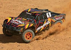 Traxxas Slash 4X4 RTR 4WD Brushed Short Course Truck With DC Charger/battery (Orange) -RC Cars & Trucks Sales 68054 1 Slash 4x4 ORANGE Action 04 66131.1562436490