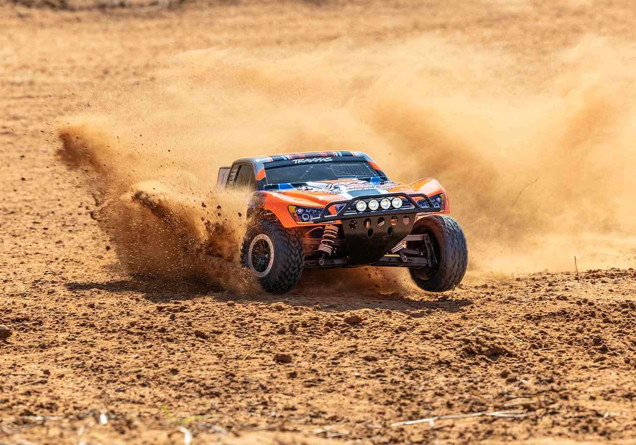 Traxxas Slash 4X4 RTR 4WD Brushed Short Course Truck With DC Charger/battery, LED Lighting (Orange) 7 Traxxas Slash 4X4 RTR 4WD Brushed Short Course Truck With DC Charger/battery, LED Lighting (Orange) - Image 5