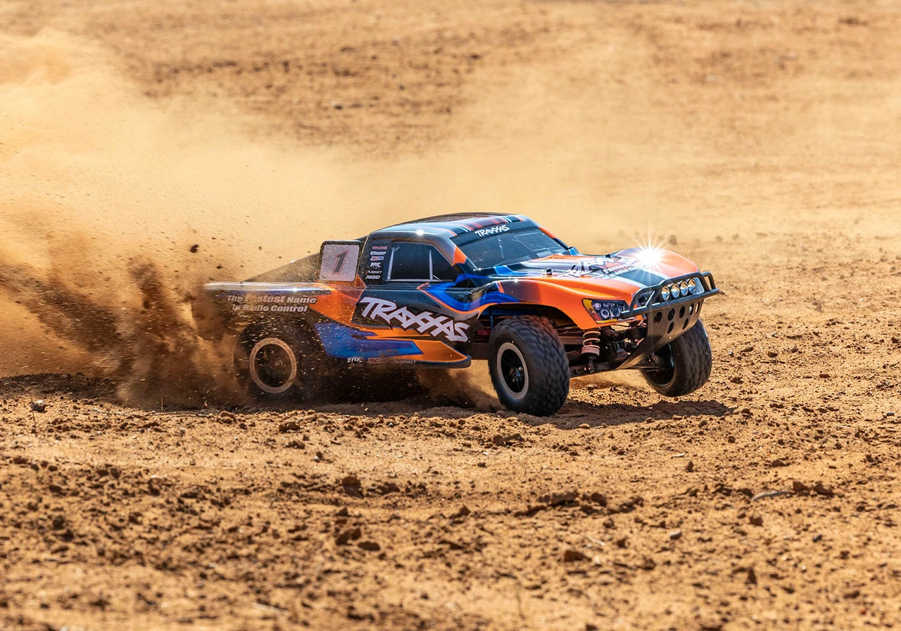 Traxxas Slash 4X4 RTR 4WD Brushed Short Course Truck With DC Charger/battery, LED Lighting (Orange) 8 Traxxas Slash 4X4 RTR 4WD Brushed Short Course Truck With DC Charger/battery, LED Lighting (Orange) - Image 6