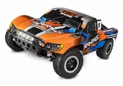 Traxxas Slash 4X4 RTR 4WD Brushed Short Course Truck With DC Charger/battery, LED Lighting (Orange)