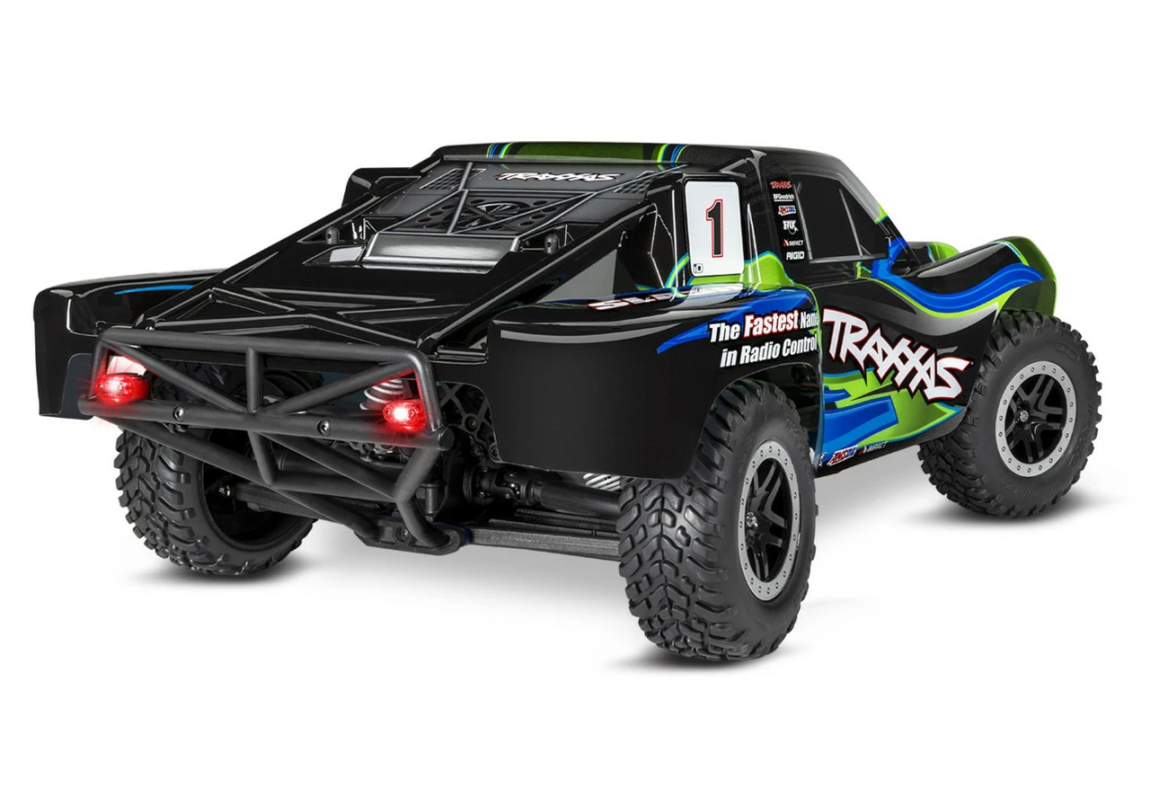 Traxxas Slash 4X4 RTR 4WD Brushed Short Course Truck With DC Charger/battery, LED Lighting (Green) 5 Traxxas Slash 4X4 RTR 4WD Brushed Short Course Truck With DC Charger/battery, LED Lighting (Green) - Image 3