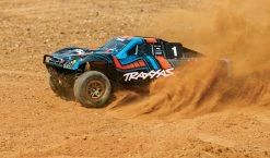 Traxxas Slash 4X4 Ultimate RTR 4WD Short Course Truck W/ TSM And TQi 2.4GHz Radio (Orange) -RC Cars & Trucks Sales 68077 4 Slash 4x4 Ultimate Orange action left dirt roost DX1I0797 41815.1562080664