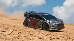 Traxxas Ford Fiesta ST RTR 1/10 4WD Rally Car W/TQ 2.4GHz Radio -RC Cars & Trucks Sales 74054 4 Action dirt downhill right 22924.1518208081