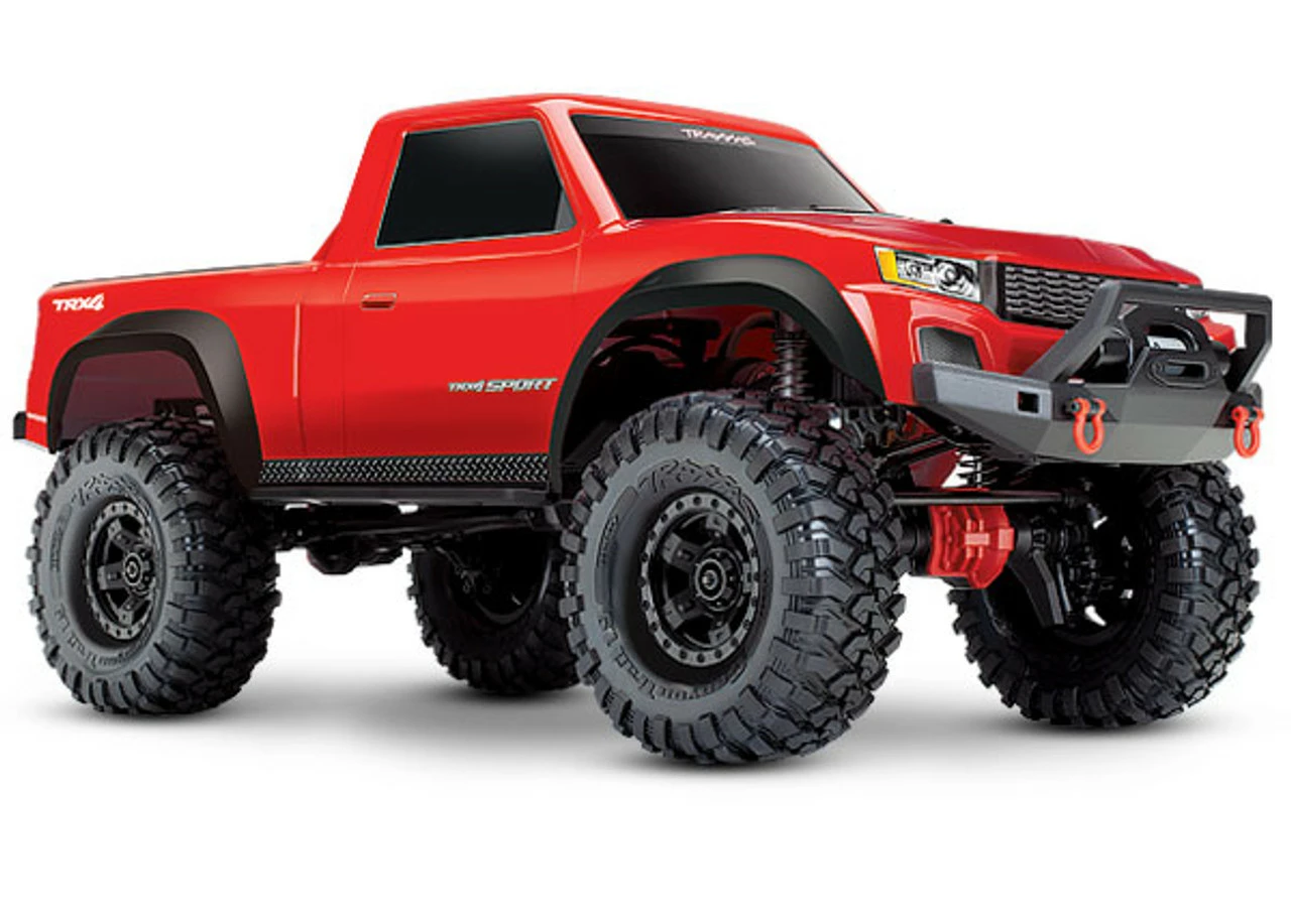 Traxxas TRX-4 Sport 1/10 Scale Trail Rock Crawler W/XL-5 ESC & TQi 2.4GHz Radio (Red) 3 Traxxas TRX-4 Sport 1/10 Scale Trail Rock Crawler W/XL-5 ESC & TQi 2.4GHz Radio (Red)